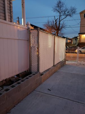 Chain link fence