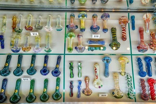 Local blown glass artist spoons!