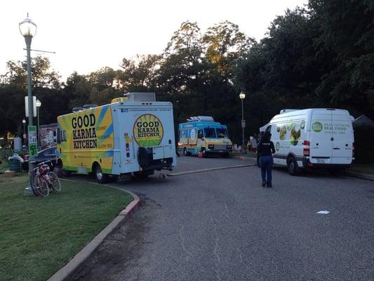 A few food trucks showed up with some great food!