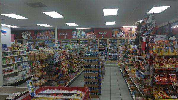 View of Inside Food Mart. Very nice gentleman cashier when I stopped.