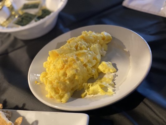 Scrambled eggs with cheese