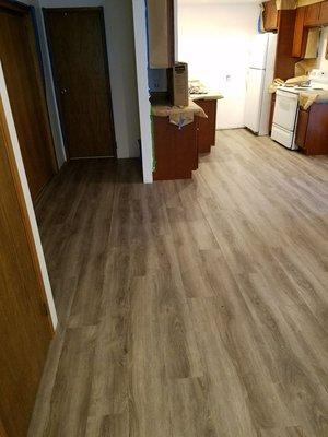 High quality vinyl planks in Greenlake rental home.  Tenant proof flooring!