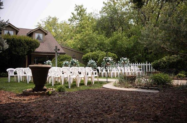 Outdoor ceremony space