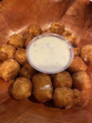 Hot pepper cheese balls!