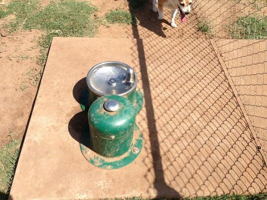 Push water bowls.