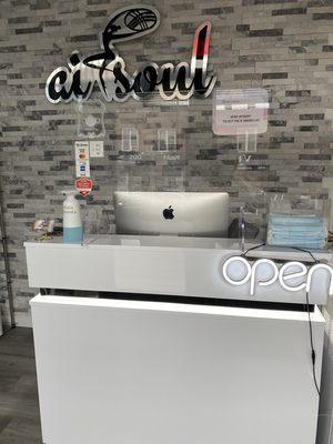 Our front desk where we offer our help and answer any questions that you have