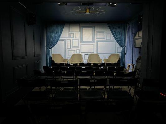 Blue Room for Comedy Shows, Story Telling and Podcasts