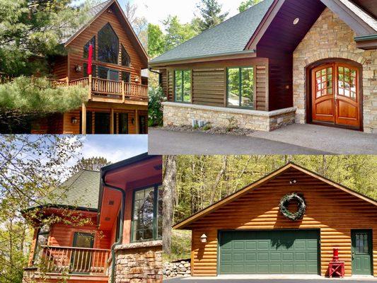 Exterior Wood Home Refinishing and Staining in Minnesota Log Homes