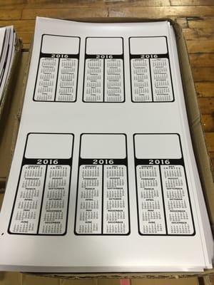 calendar screen printing