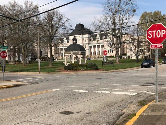 Located at the corner of Washington Street and Boulevard in Gainesville, Georgia