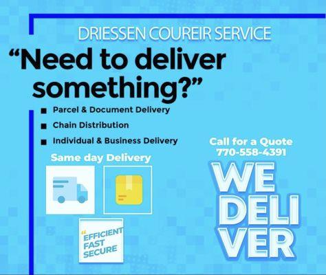 Need to deliver something?