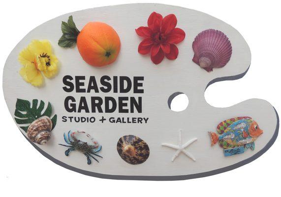 Look for this Logo to find Linda Z, Florida, Contemporary Nature Artist, at Seaside Garden Studio & Gallery