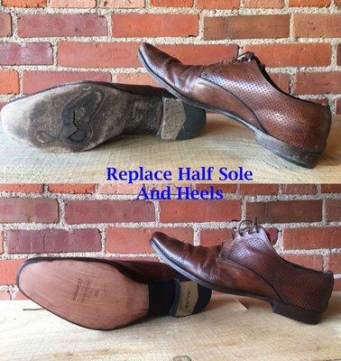 New soles/heels on mens dress shoes