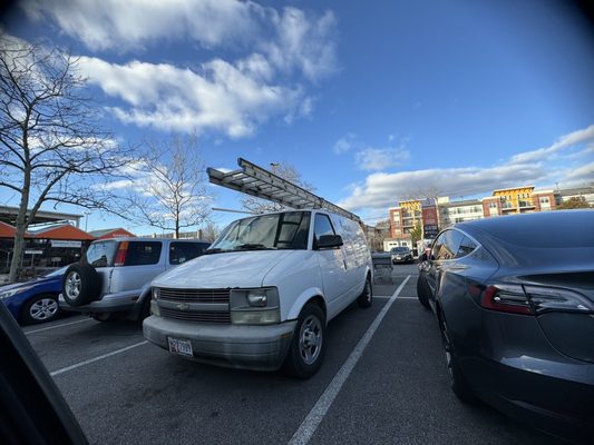 All the "curbside" spots taken by staff and customers going into the store