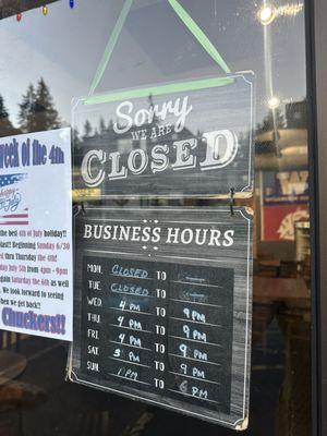 Business hours