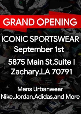 WE ARE EXCITED TO ANNOUNCE OUR GRAND OPENING! SEPTEMBER 1ST 5875 MAIN STREET ZACHARY LOUISIANA. COME CHECK US OUT SEE YOU SOON