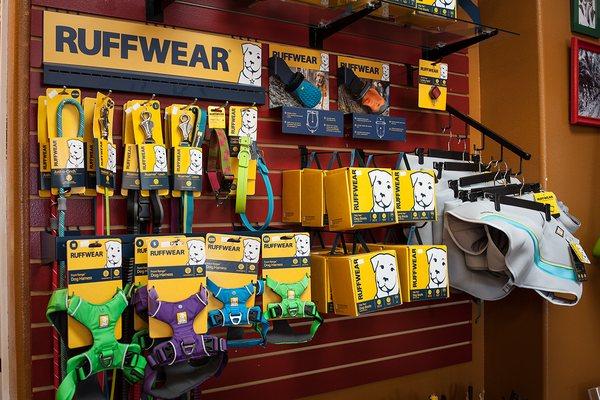 We are always bringing in the newest, most stylish apparel for your pooch. Ruffwear, Kurgo and Outward Hound!