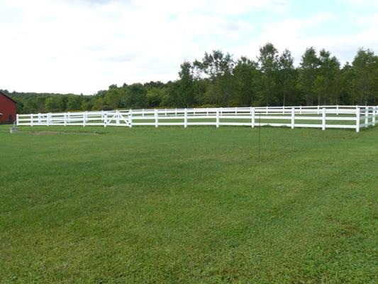 Our twin training fields are each 100' x 100', providing us a place to train & play outdoors.