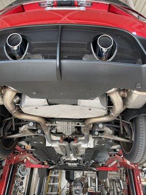 Custom made exhaust system