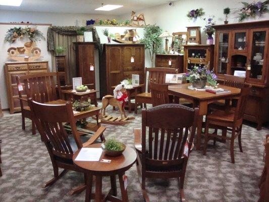 Amish furniture (and some antique furniture).