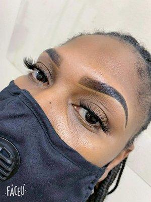 Wax & tint brow, strip lashes