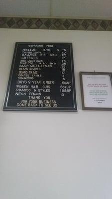 Price list