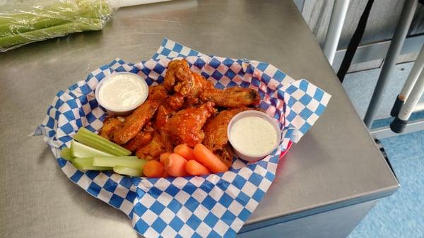 Authentic meaty Buffalo Wings!