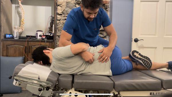 Low back spinal manipulation