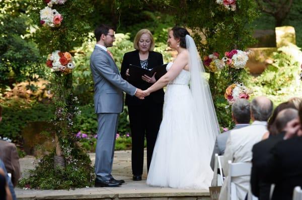 During ceremony. Photo by Bellalu Photography.