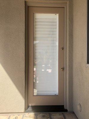 Security door install