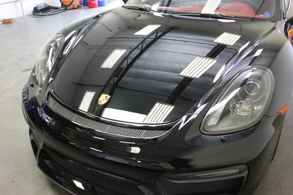 Porsche received a custom ClearGuard Nano clear bra installation.