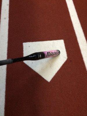 My bat, yes it is pink!