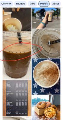 Not my photos. But from google photos.. someone found ants in their drink