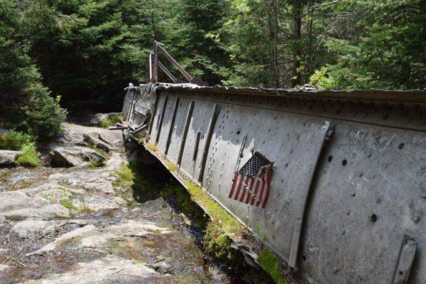 B-27 Bomber that crashed into the side of the mountain in 1944 while on a training mission