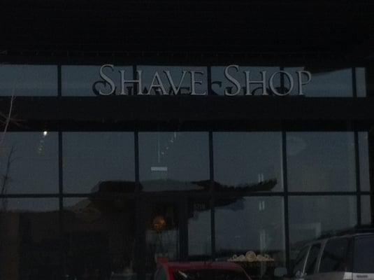 Shave Shop facade.