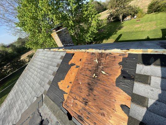 Shingle and ridge repair