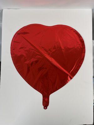 Valentines Day red heart balloons