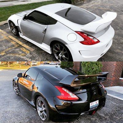 Vinyl wrap on Nissan Z