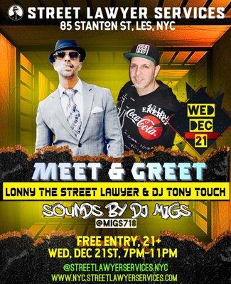 Lonny and Tony Touch meet & greet 12/21/22.