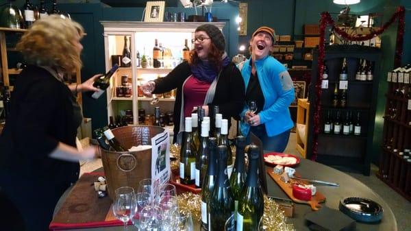 Some of our favorite customers having a damn good time partaking in our Wine Weekender Wine Tastings : Sat & Sun @ 1pm FREE!