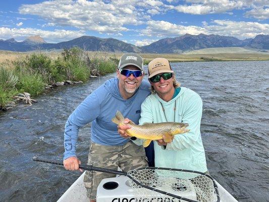 John and Andrew with John's but catch! This one was a fighter!