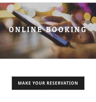 Online booking for a frictionless customer experience!