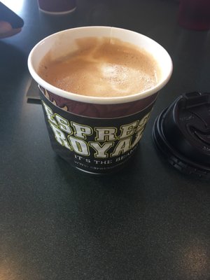 Espresso with steamed soy