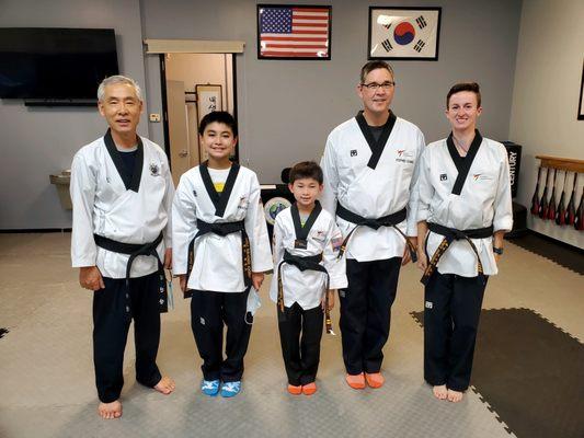 Congrats to our family of brand new 2nd degree black belts!!!