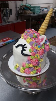 Custom Unicorn Cake!