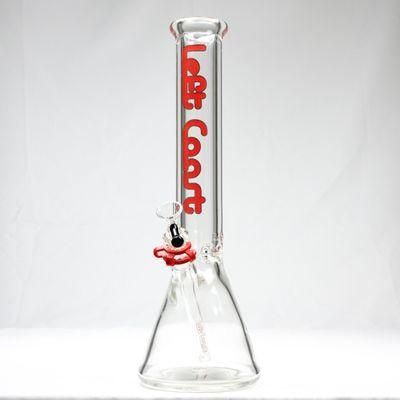 Left Coast - Water Pipe Bong Beaker 9mm / Height 16" or 18" For Sale