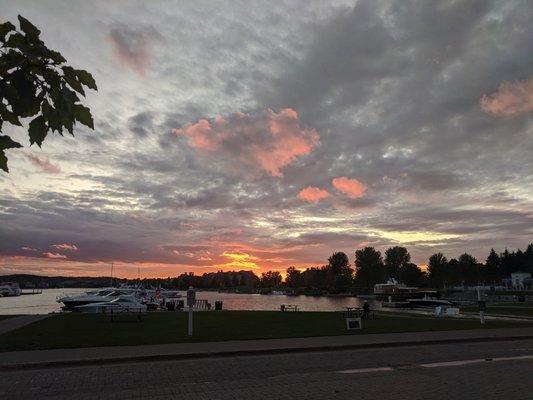 The red sky at night as seen from Red Sky Stage