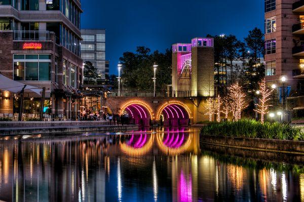 The Woodlands Waterway in The Woodlands, Texas.