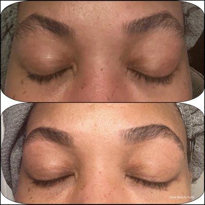 Brow Lamination and shaping service