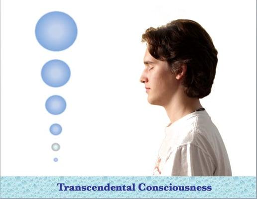 During TM the mind transcends to ever finer states of thought, to experience Transcendental Consciousness, the source of thought